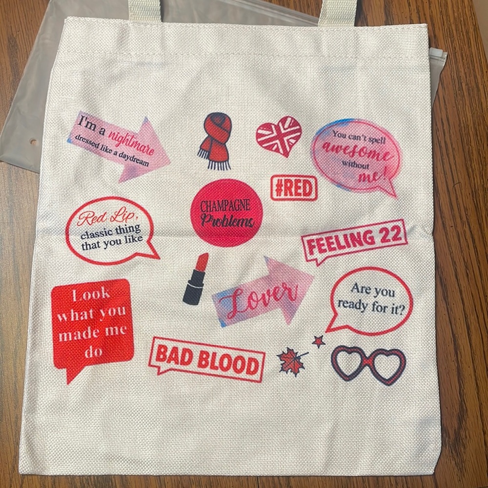Taylor swift album tote bag one size